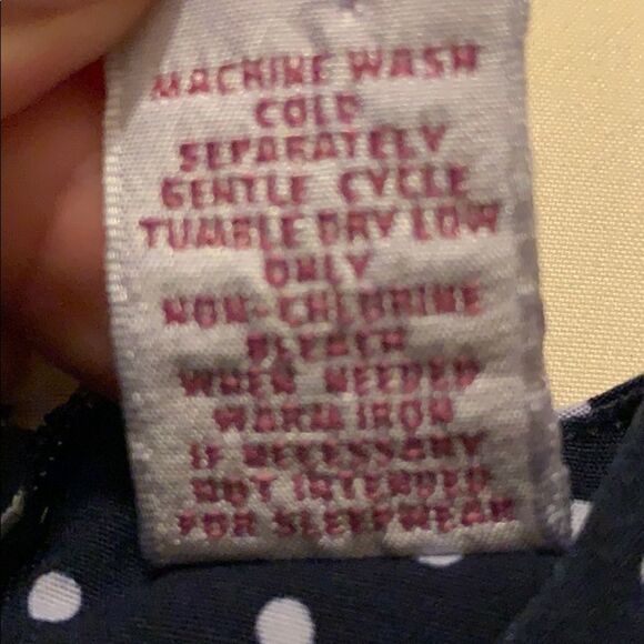 Gymboree blue white polka dot dress 3-6 mo - Picture 5 of 6